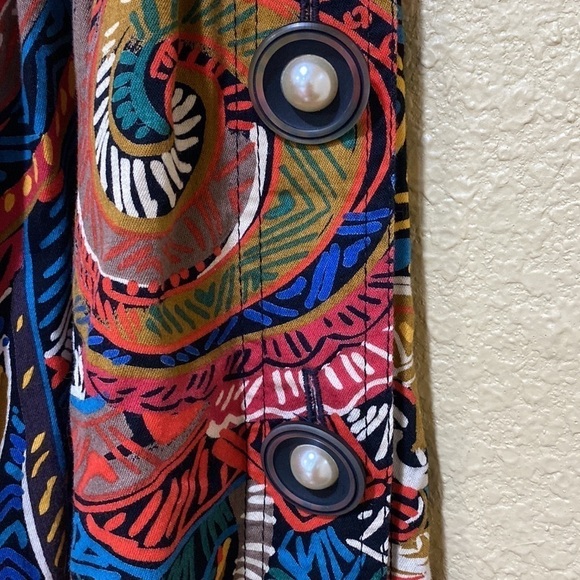 VINTAGE Gene Ewing Bis Boho Western Maxi Skirt - Picture 4 of 12